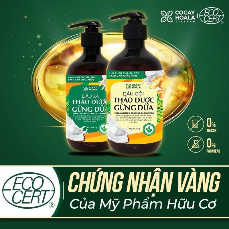 Dầu gội thảo dược gừng dừa Cỏ Cây Hoa Lá