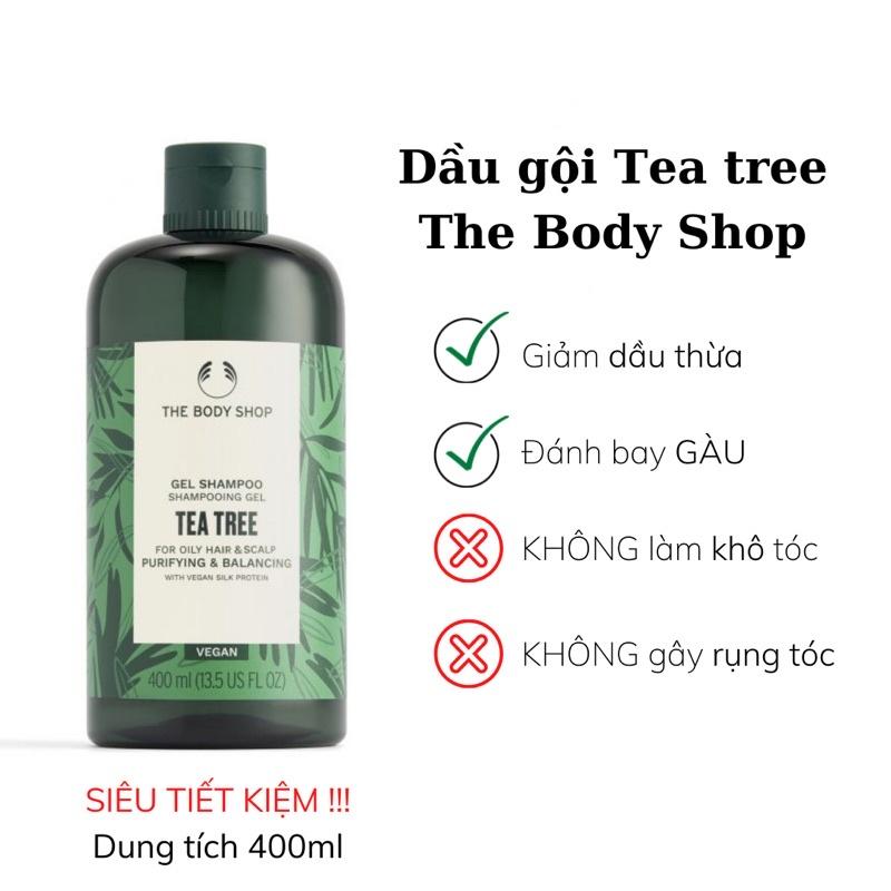 Dầu gội tràm trà The Body Shop Tea Tree Purifying and Balancing Shampoo