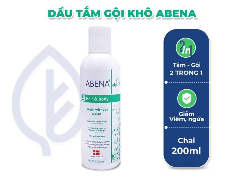 Dầu gội và tắm khô Abena