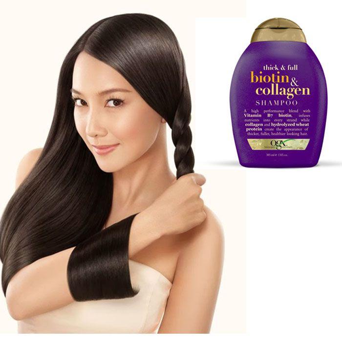 Dầu gội xả OGX Thick & Full + Biotin & Collagen