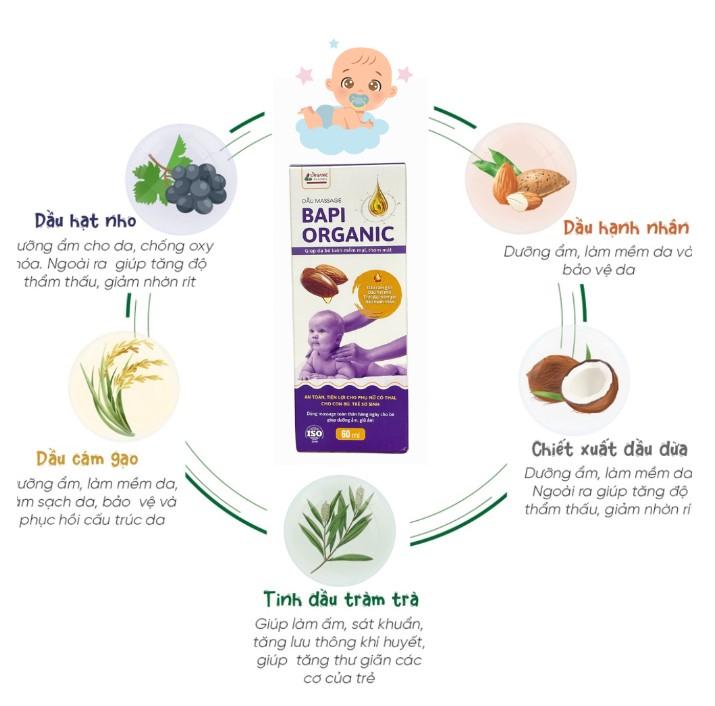 Dầu massage Bapi Organic