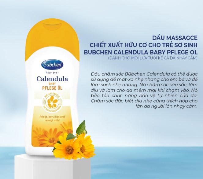 Dầu massage Bubchen Calendula baby Pflege Ol