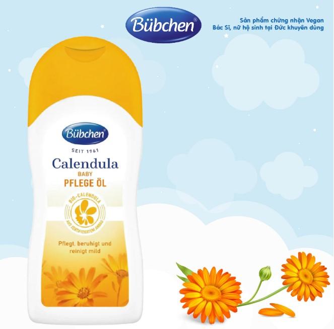 Dầu massage Bubchen Calendula baby Pflege Ol