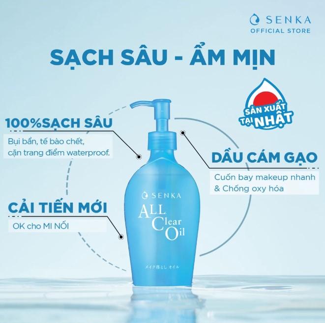 Dầu tẩy trang Senka All Clear Oil