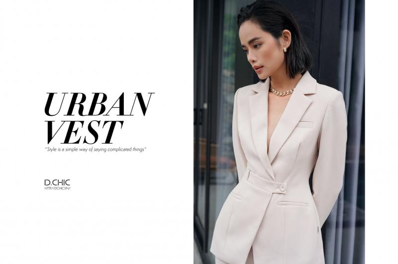 Áo vest nữ cao cấp Linh Chi màu xám vải bố | Shopee Việt Nam