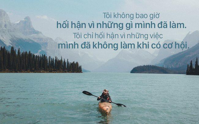 Để không phải hối tiếc