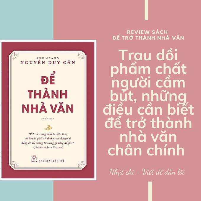 Để Thành Nhà Văn