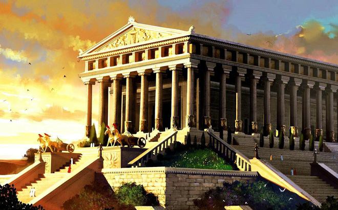 Đền thờ nữ thần săn bắn Artemis được xây dựng với vật liệu là đá cẩm thạch được thiết kế bởi hai cha con kiến trúc sư nổi tiếng Chersiphron