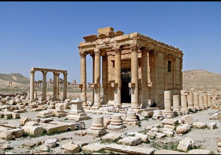 Đền Baalshamin ở Palmyra trước khi bị phá hủy