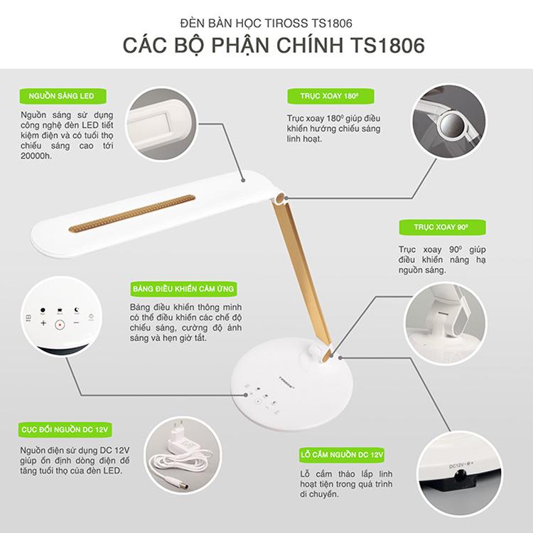 Đèn bàn chống cận Tiross