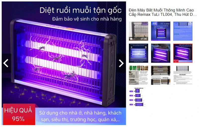 Đèn bắt muỗi Remax TuLi TL004