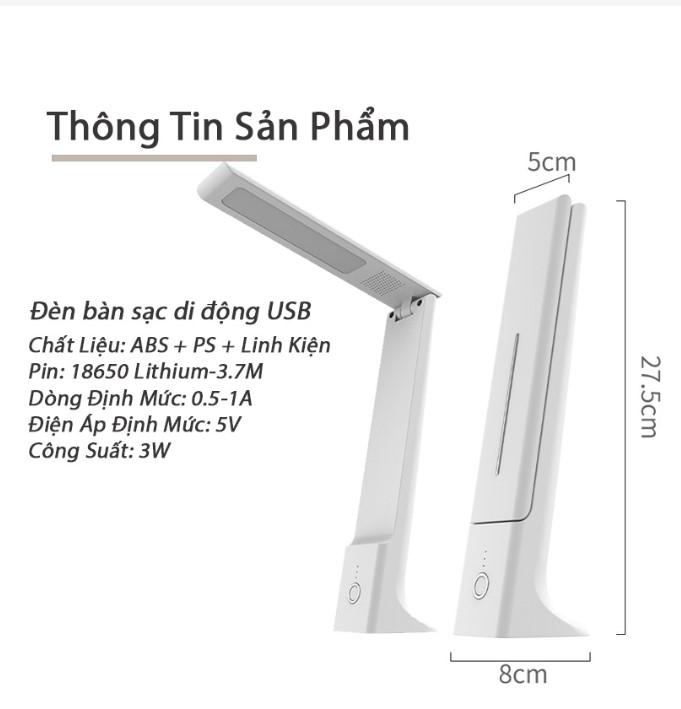 Đèn led để bàn Kunbe Lithium 18650