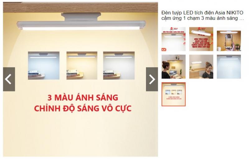 Đèn led  tích điện Asia NIKITO