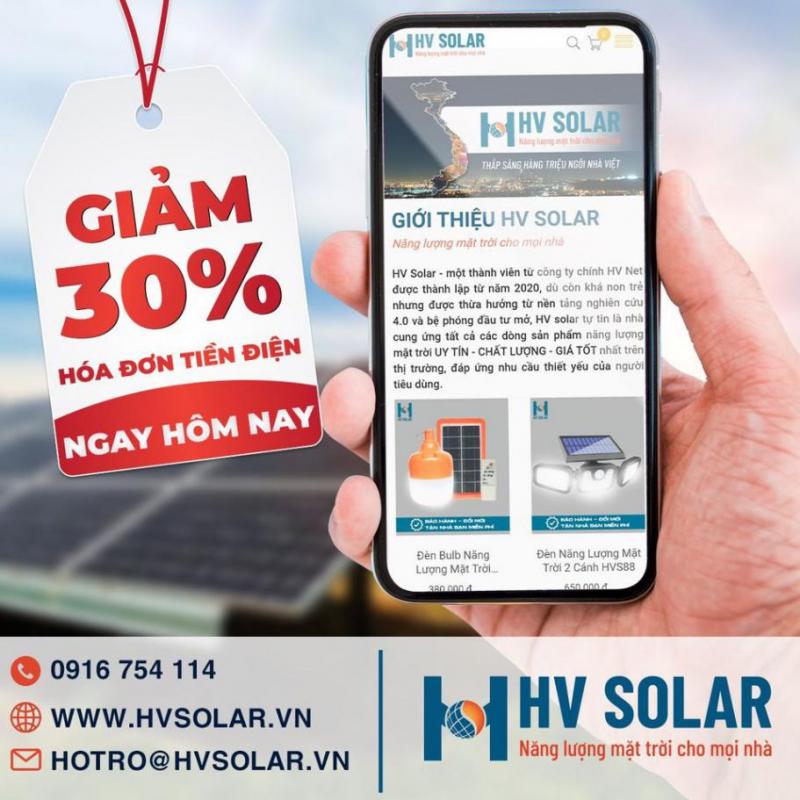 Đèn năng lượng mặt trời HV Solar mang đến giải pháp chiếu sáng thông minh, tiết kiệm cho bạn
