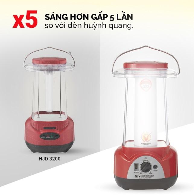 Đèn sạc tích điện đa năng Honjianda HJD-312