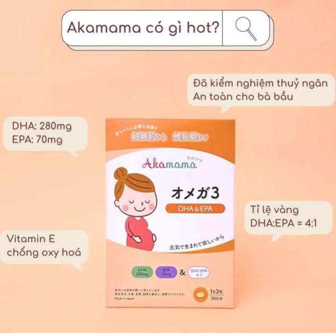 DHA cho bà bầu Akamama