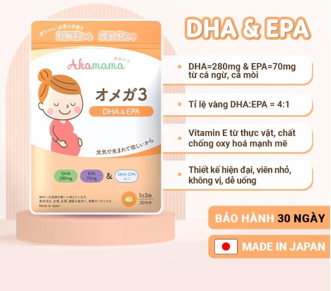 DHA cho bà bầu Akamama