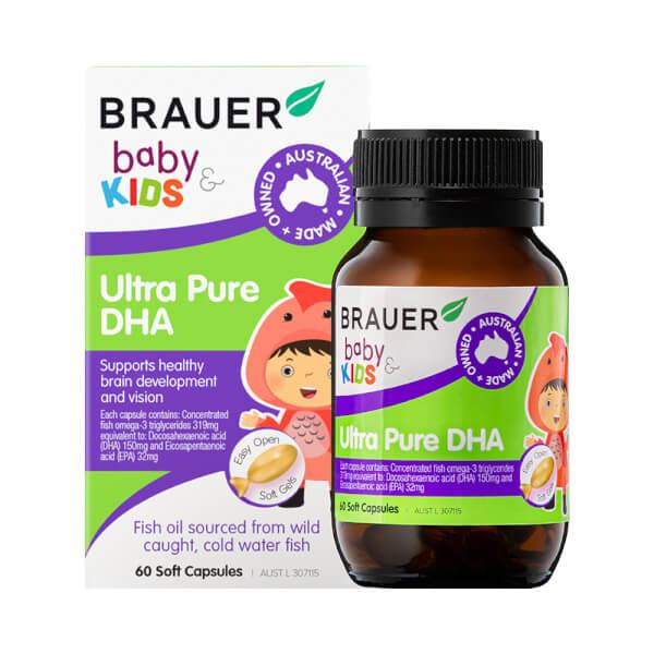 DHA cho bé Brauer Ultra Pure DHA