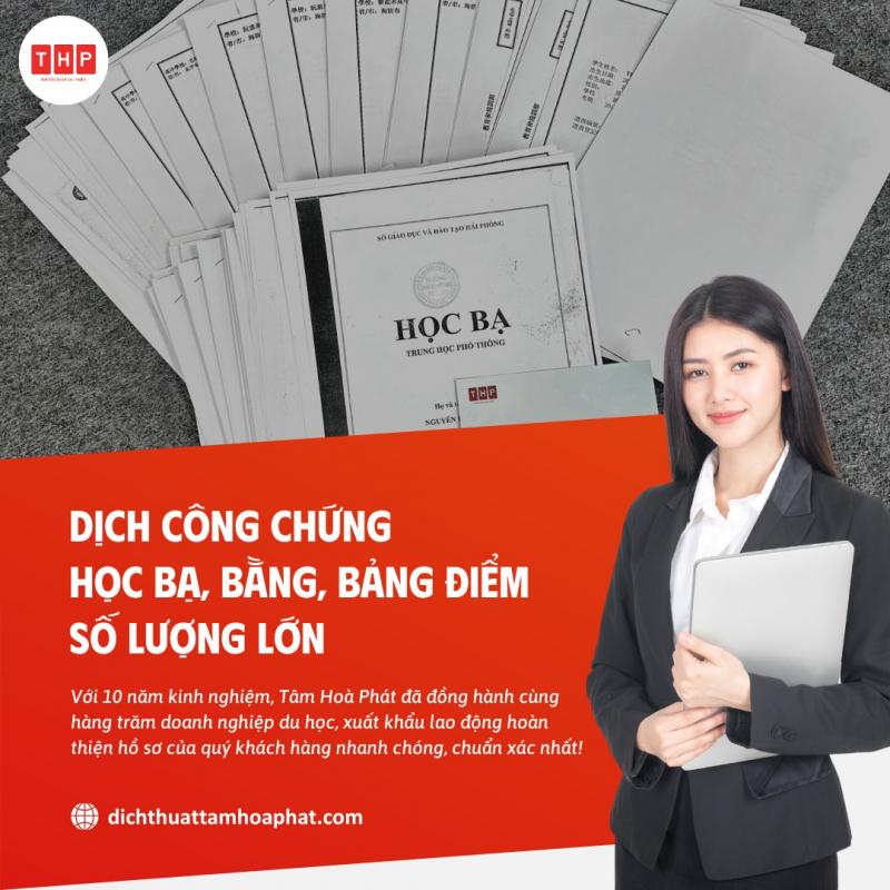 Dịch thuật - Công chứng Tâm Hòa Phát