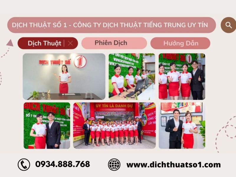 Dịch Thuật Số 1 - Công Ty Dịch Thuật Công Chứng Tiếng Trung Uy Tín Nhất