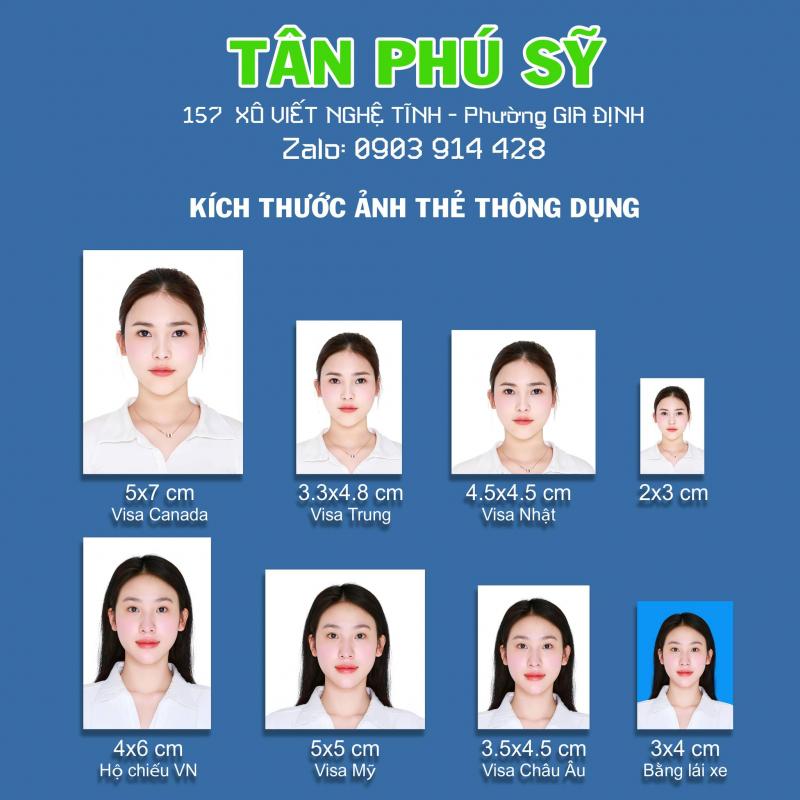 Dịch vụ chụp ảnh thẻ Tân Phú Sỹ