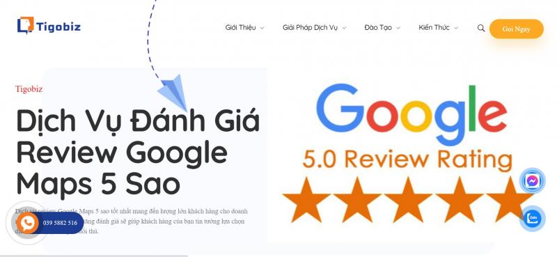 Dịch vụ đánh giá Google Maps khách sạn/ nhà nghỉ của Tigobiz