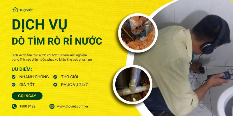 Dịch vụ dò tìm rò rỉ nước của Thợ Việt