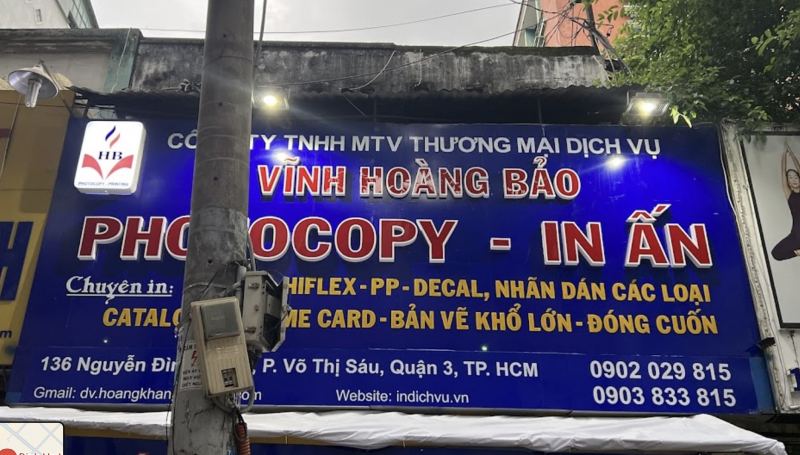 Dịch Vụ In Ấn - Photocopy Vĩnh Hoàng Bảo