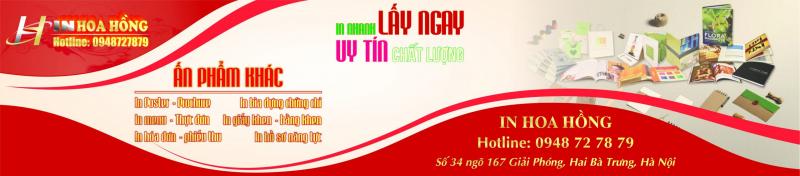 Dịch vụ in màu của In Hoa Hồng