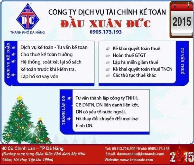 Dịch vụ kế toán Đà Nẵng- Xuân Đức