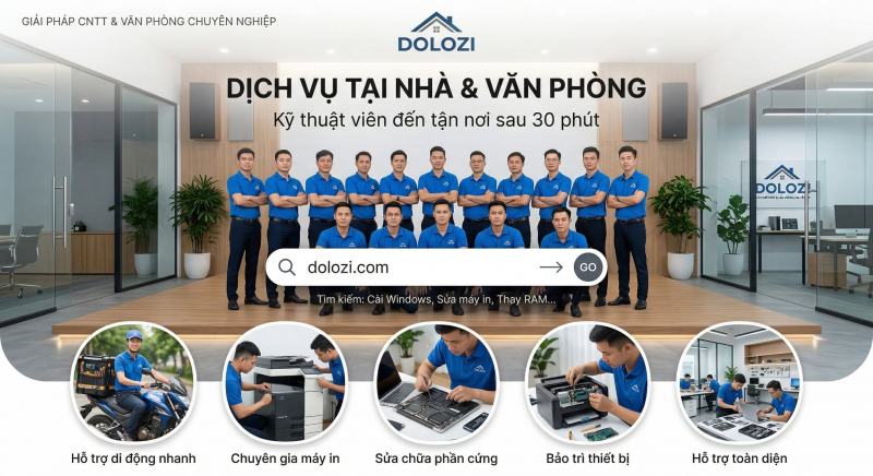 Dịch vụ sửa chữa máy tính/laptop của Dolozi