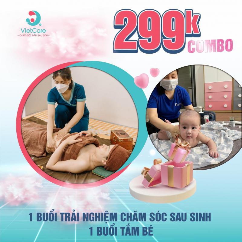 Dịch vụ tắm bé Viet-care Hà Nội