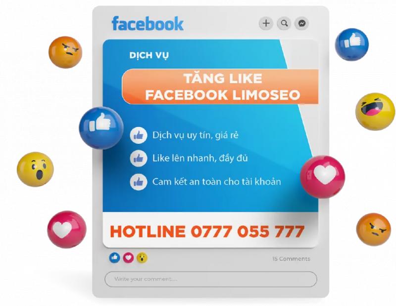 Dịch vụ tăng like Facebook của Limoseo