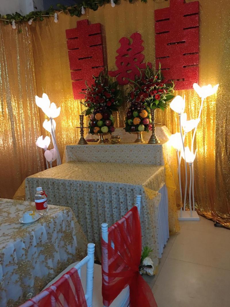 Dịch vụ trang trí cưới gia tiên, sinh nhật Toàn Nguyễn