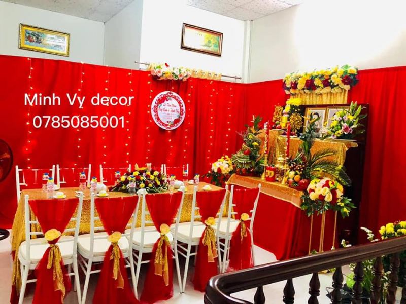 Dịch vụ trang trí tiệc cưới Minh Vy Decor