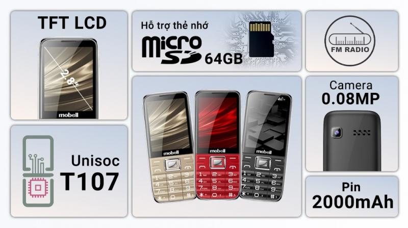 Điện thoại Mobell M539 giá rẻ