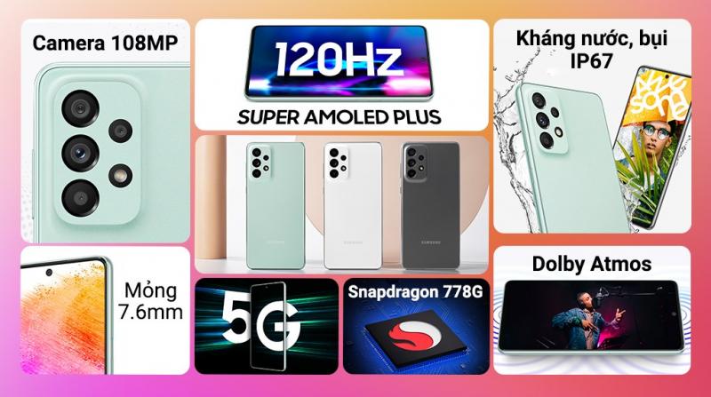 Điện thoại Samsung Galaxy A73 5G 128GB