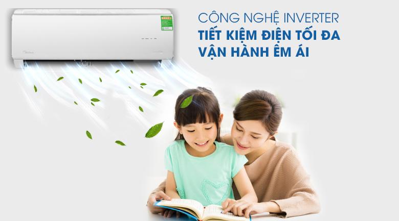 Điều hòa Midea 1 chiều Inverter 9000BTU MSAFC-10CRDN8