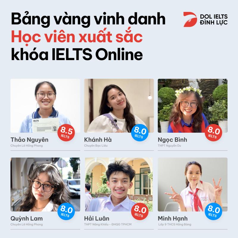 Khoá học tiếng anh online tại DOL IELTS Đình Lực