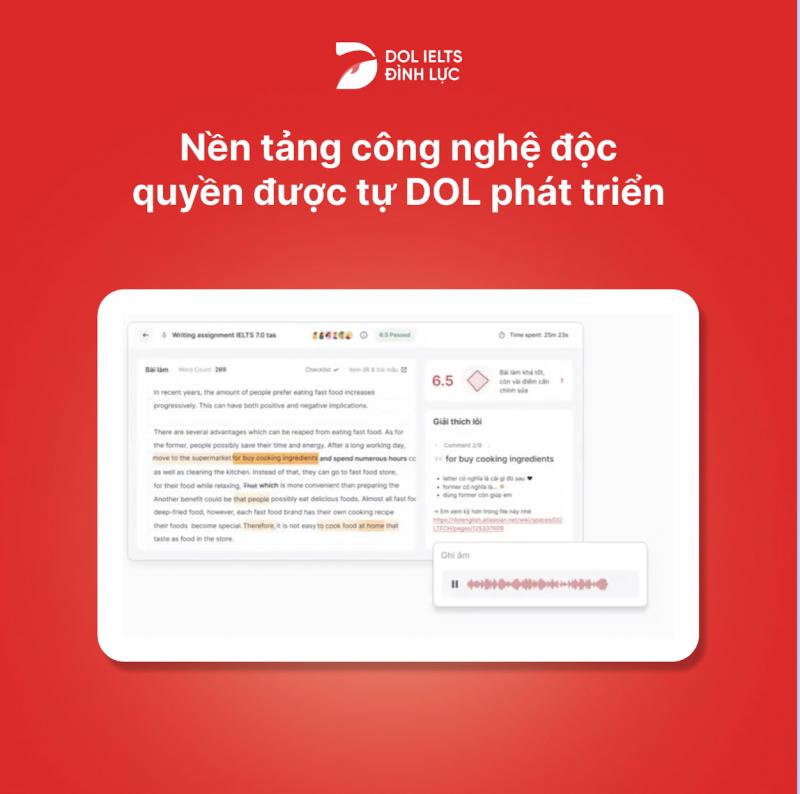 DOL IELTS Đình Lực - Học Viện Tiếng Anh Tư Duy đầu tiên tại Việt Nam