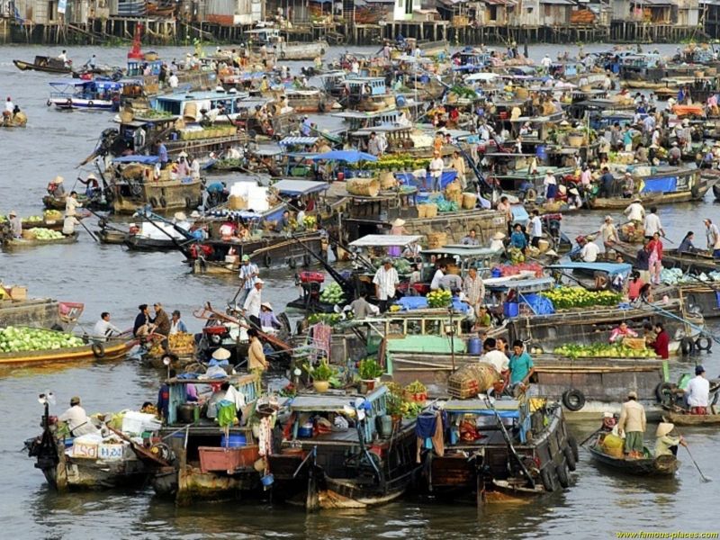 Chợ nổi đồng bằng sông Cửu Long
