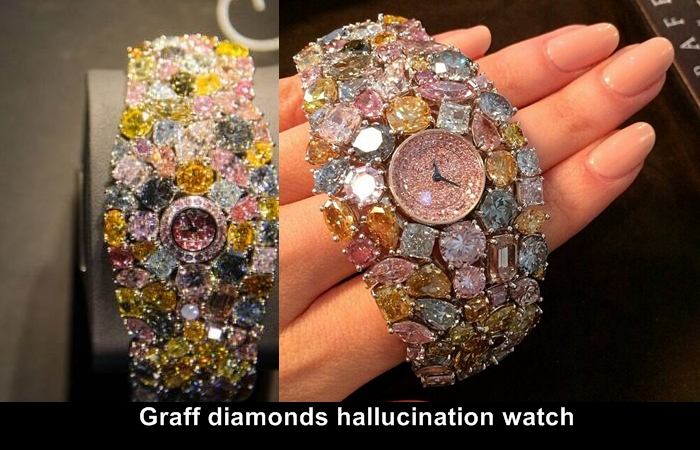 110 carat kim cương long lanh trên chiếc đồng hồ Graff Diamonds Hallucination.