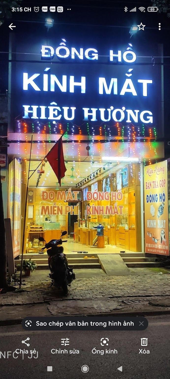 Đồng hồ, kính mắt Hiệu Hương