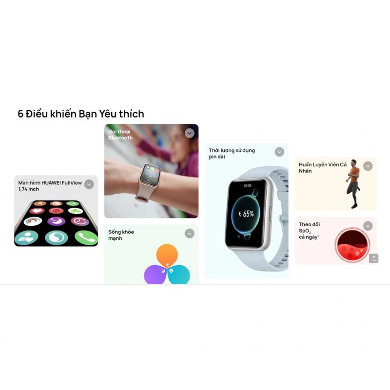 Đồng hồ thông minh Huawei Watch Fit 2 Dây Silicone