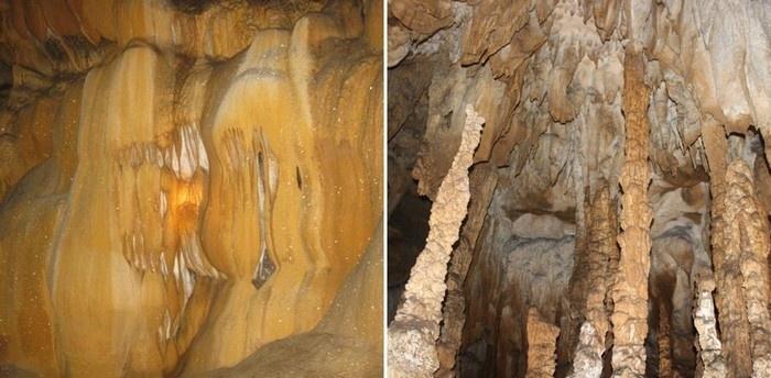 Xa Nhe Cave with sparkling stalactites and many shapes