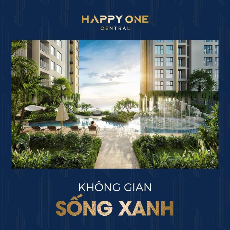 Dự án Happy One Bình Dương có không gian sống sôi động nhưng vẫn gần gũi với thiên nhiên