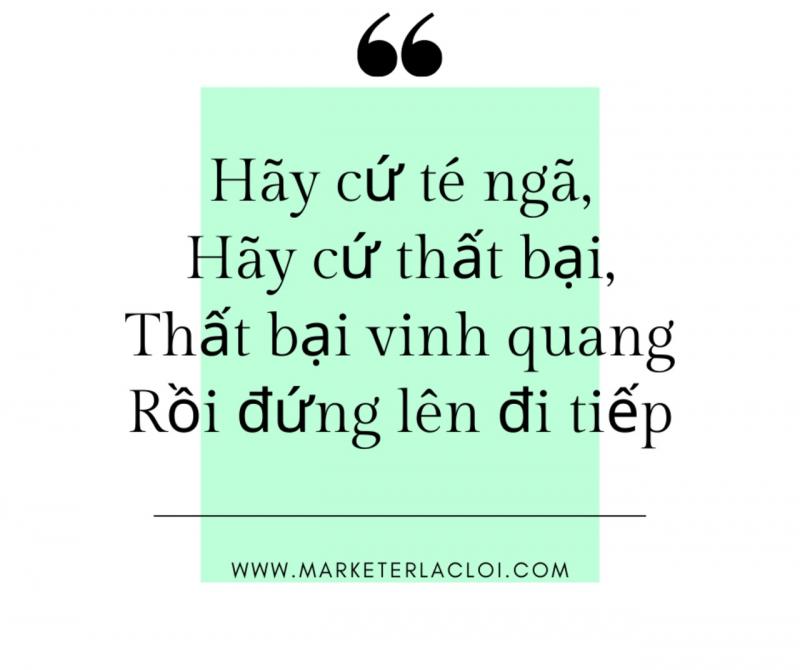 Đừng để thất bại làm kiềm hãm tương lai của bạn