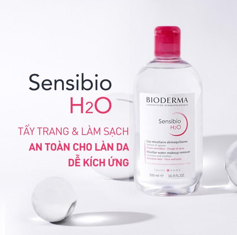 Dung dịch làm sạch và tẩy trang công nghệ Micellar Bioderma Sensibio H2O