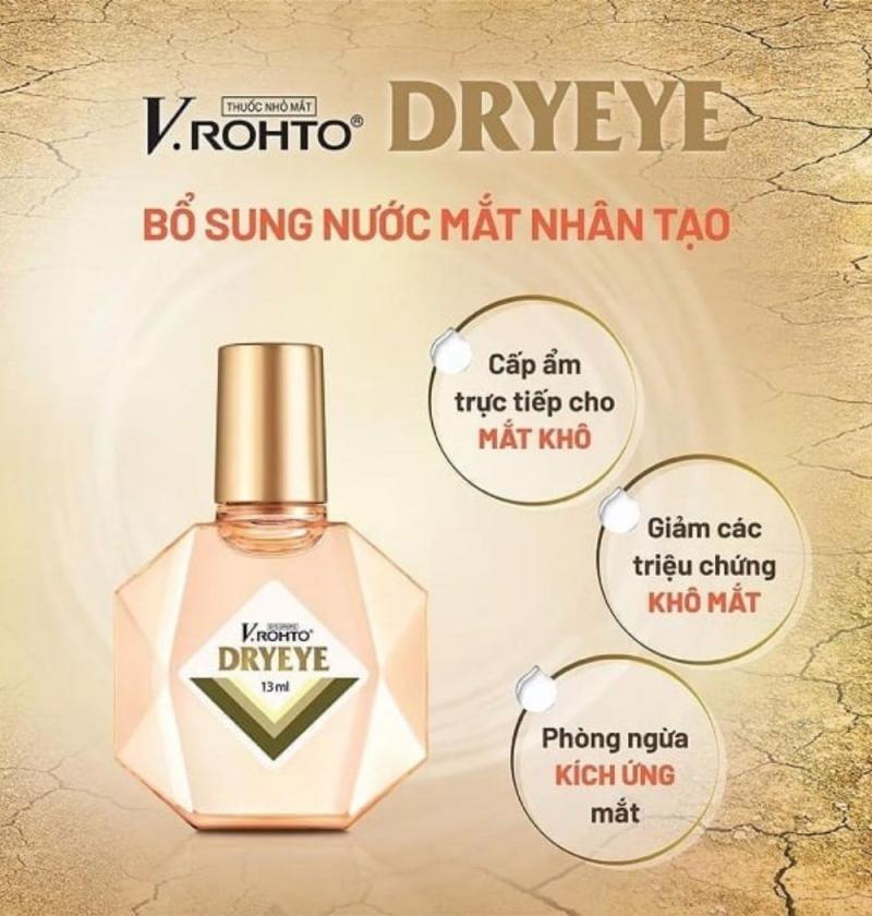 Dung dịch nhỏ mắt Rohto cho mắt khô