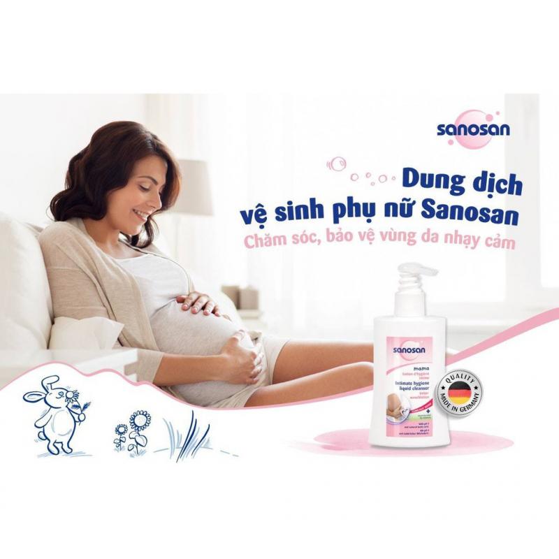 Dung dịch vệ sinh phụ nữ Hoa cúc Chamomilla Sanosan 200ml